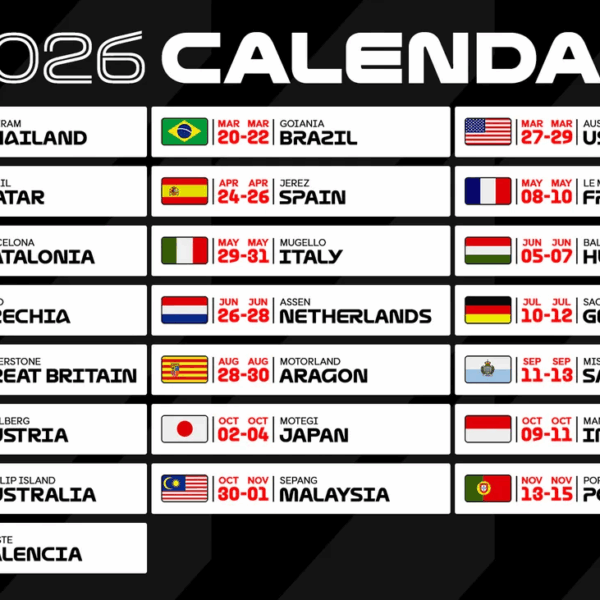 ตารางแข่ง MOTOGP 2026